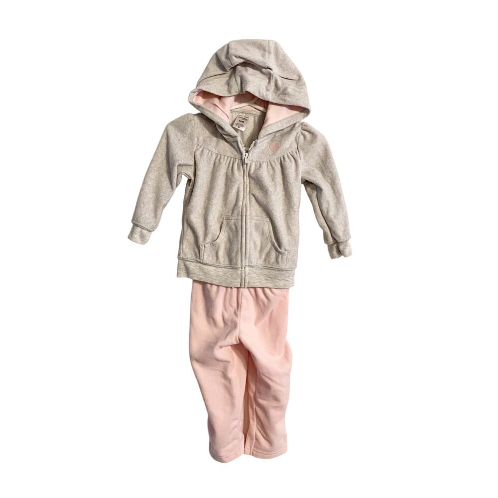 2 Piece Hoodie And Pants Carters  Size 12m - Picture 2 of 8